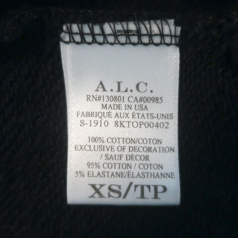 A.L.C. Saunders Crystal-Embellished Sweatshirt Black Size Extra Small