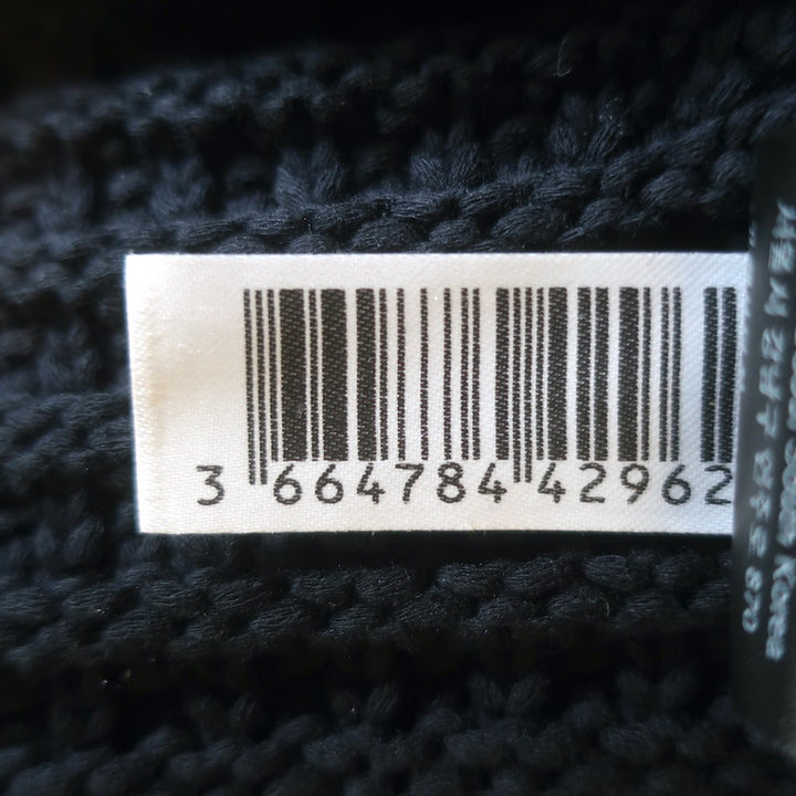 Ba&amp;sh Gaspard Cardigan Black Cotton-Blend Ribbed Knit Size 0