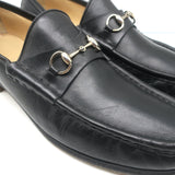 Gucci Horsebit Loafers Black Leather Size 11 B