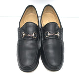 Gucci Horsebit Loafers Black Leather Size 11 B