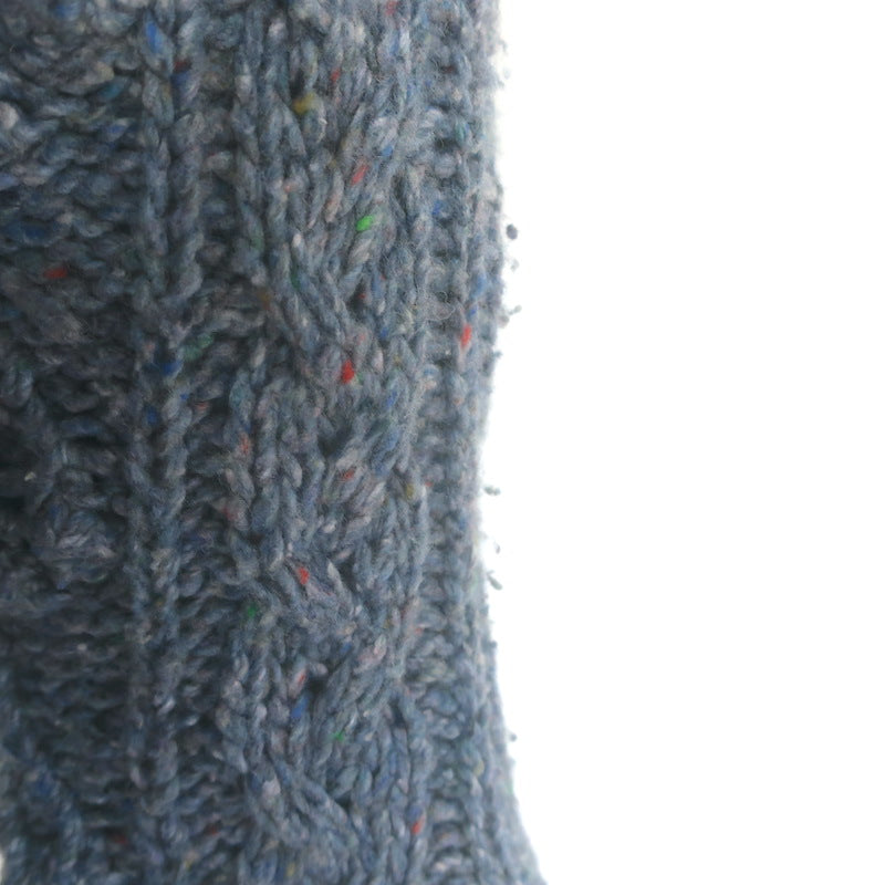 Doen Verona Cable Knit Cardigan Larkspur Blue Wool-Blend Size Extra Small