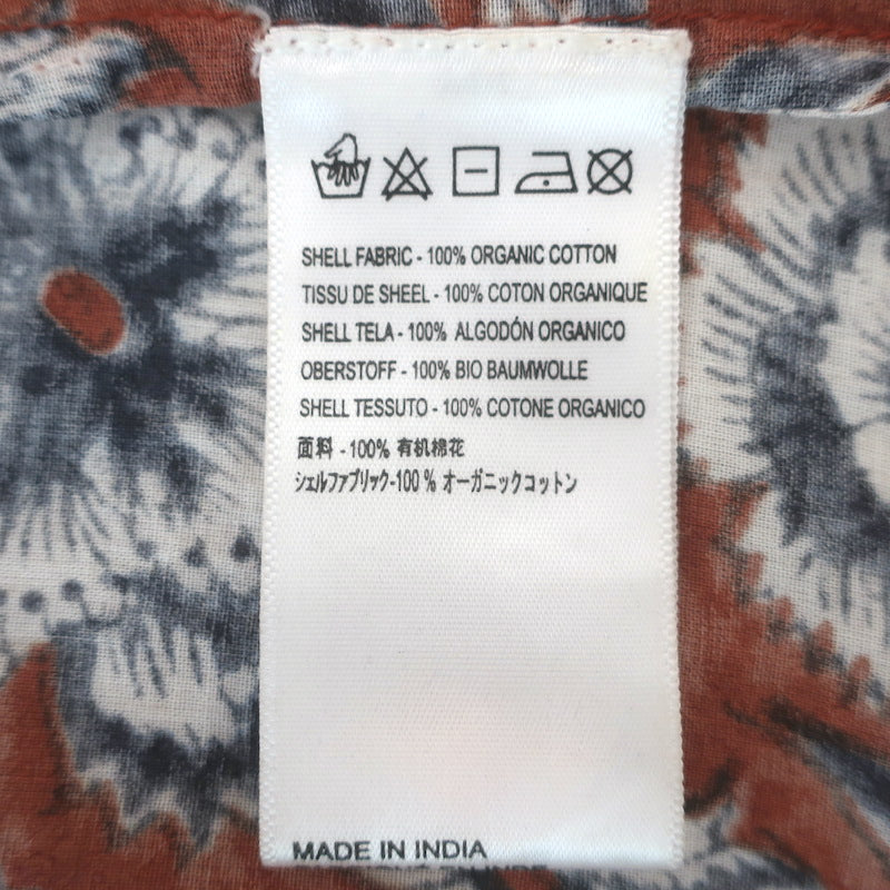 Cleobella Amy Tassel-Tie Blouse Sienna Block Print Cotton Size Extra Small