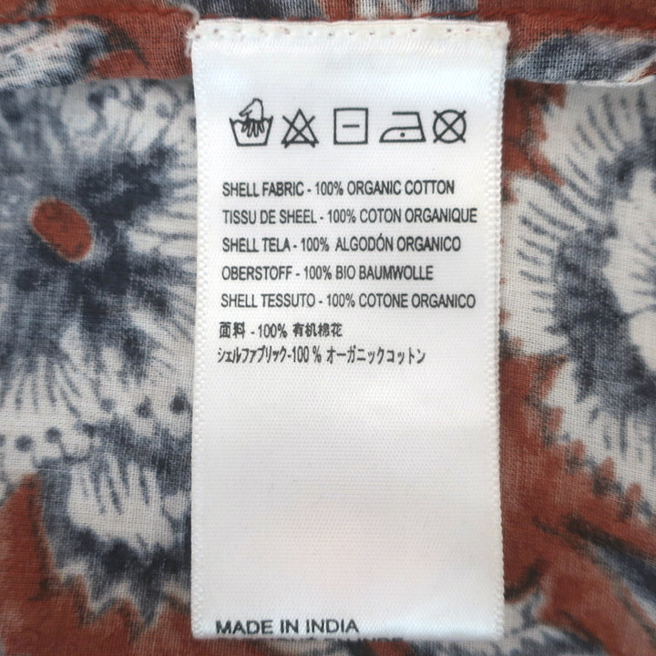 Cleobella Amy Tassel-Tie Blouse Sienna Block Print Cotton Size Extra Small