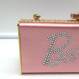 Judith Leiber x Barbie Crystal-Embellished Minaudiere Mini Clutch Bag Pink