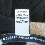 Cotton by Autumn Cashmere Two-Tone Cardigan Sweater Dress Black/Beige Size Small