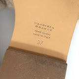 Gabriela Hearst Ballast Boucle Cashmere Slide Sandals Taupe Size 37