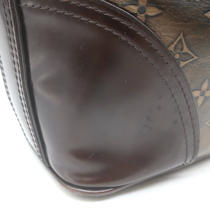 Louis Vuitton Sergeant GM Hobo Bag Bronze Monogram Embossed Leather