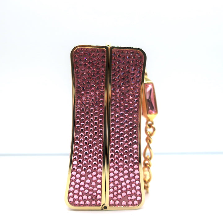 Judith Leiber x Barbie Crystal-Embellished Minaudiere Mini Clutch Bag Pink