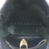 Valentino Rockstud Mini Hobo Crossbody Bag Black Grained Leather