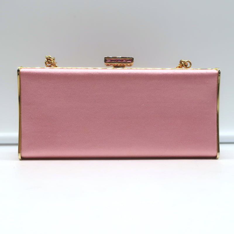 Judith Leiber x Barbie Crystal-Embellished Minaudiere Mini Clutch Bag Pink