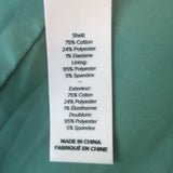 Cinq a Sept Khloe Denim Blazer Aqua Stretch Cotton Size 00 One-Button Jacket