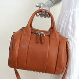 Alexander Wang Rockie Crossbody Bag Brown Grained Leather