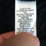 Drew Short Sleeve Dress Black Faux Leather & Pleated Crepe Size 4