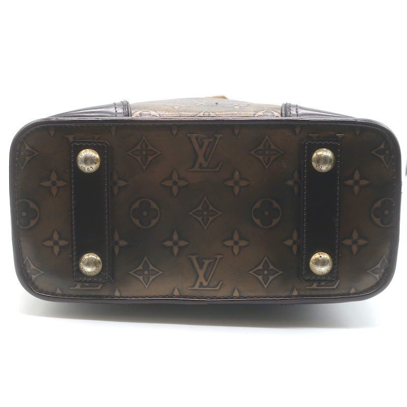 Louis Vuitton Sergeant GM Hobo Bag Bronze Monogram Embossed Leather