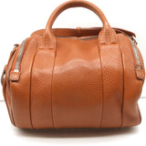 Alexander Wang Rockie Crossbody Bag Brown Grained Leather