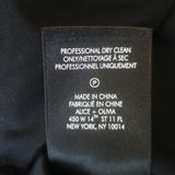 Alice + Olivia Jillianne Organza Puff Sleeve Bodysuit Black Size Extra Small