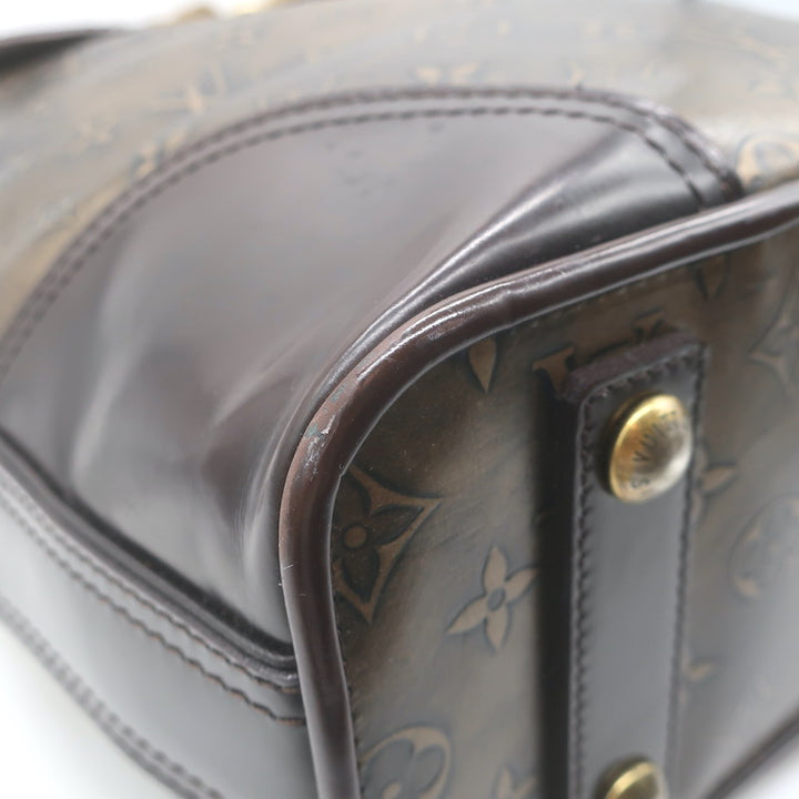 Louis Vuitton Sergeant GM Hobo Bag Bronze Monogram Embossed Leather