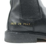 Woman by Common Projects Chelsea Boots Black Leather Size 38 Flat Ankle Boots