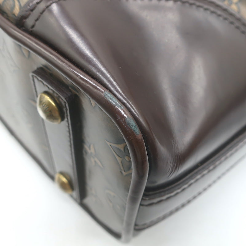 Louis Vuitton Sergeant GM Hobo Bag Bronze Monogram Embossed Leather