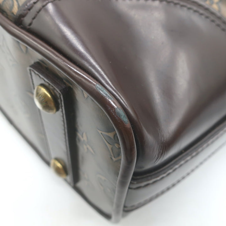 Louis Vuitton Sergeant GM Hobo Bag Bronze Monogram Embossed Leather