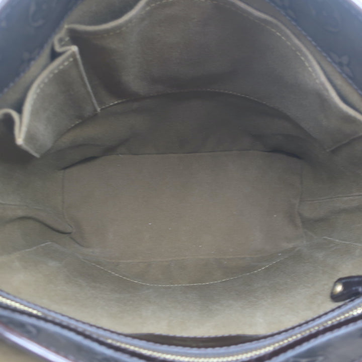 Louis Vuitton Sergeant GM Hobo Bag Bronze Monogram Embossed Leather