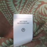 A.L.C. Iman Tiered Maxi Dress Beige/Pastel Green Paisley Print Cotton Size 4