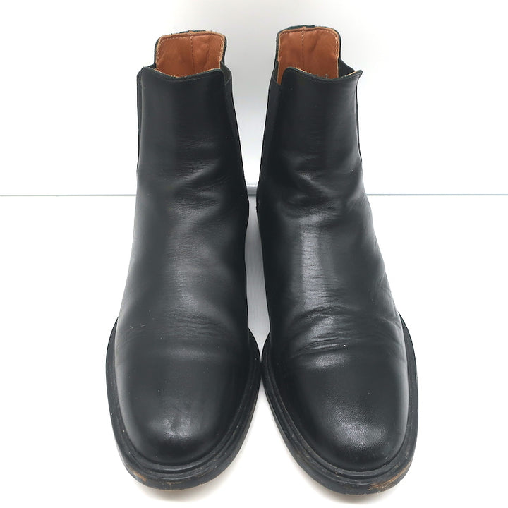 Woman by Common Projects Chelsea Boots Black Leather Size 38 Flat Ankle Boots