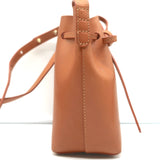 Mansur Gavriel Mini Mini Bucket Bag Camel/Light Pink Leather