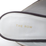 The Row Bourgeoisie Mules Burgundy Leather Size 37.5 Pointed Toe Heels