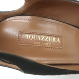 Aquazzura Forever Marilyn Cutout Tassel Pumps Black Suede Size 39