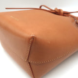 Mansur Gavriel Mini Mini Bucket Bag Camel/Light Pink Leather