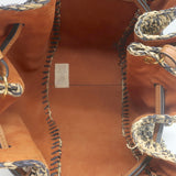 Ulla Johnson Gio Crossbody Bag Melange Raffia & Brown Leather Small Tote NEW