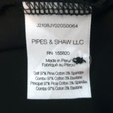 Veronica Beard Davenport Tiered Midi Dress Black Stretch Cotton Size Extra Small