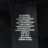 Alice + Olivia Justina Combo Bow Sweater Black Stretch Wool Size Extra Small