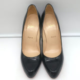 Christian Louboutin Decollete 868 100 Pumps Black Patent Leather Size 41