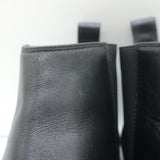 Jenni Kayne Chelsea Boots Black Leather Size 37.5 Flat Ankle Boots