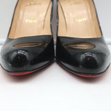 Christian Louboutin Decollete 868 100 Pumps Black Patent Leather Size 41