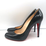 Christian Louboutin Decollete 868 100 Pumps Black Patent Leather Size 41