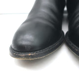 Jenni Kayne Chelsea Boots Black Leather Size 37.5 Flat Ankle Boots