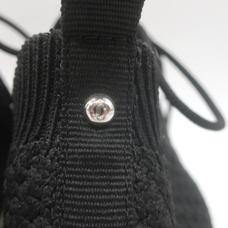 Jimmy Choo Veles Faux Pearl-Embellished Knit Sneakers Black Size 37
