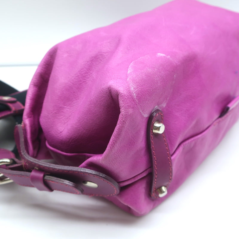 Chloe Small Crossbody Bag Magenta Leather