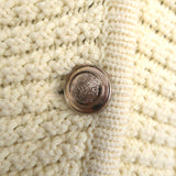 Ba&Sh Gaspard Crochet Knit Cardigan Baby Yellow Cotton-Blend Size Small