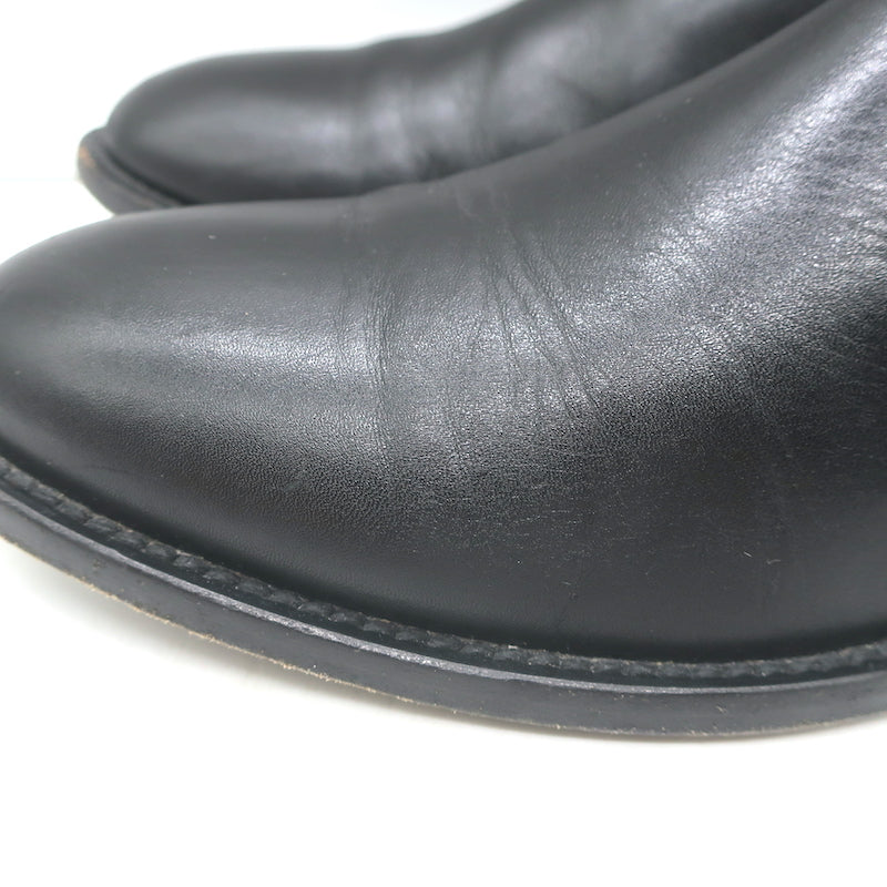 Jenni Kayne Chelsea Boots Black Leather Size 37.5 Flat Ankle Boots