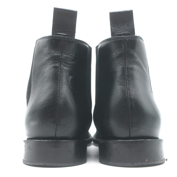 Jenni Kayne Chelsea Boots Black Leather Size 37.5 Flat Ankle Boots
