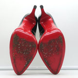 Christian Louboutin Decollete 868 100 Pumps Black Patent Leather Size 41