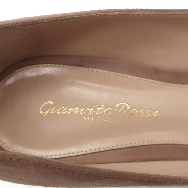 Gianvito Rossi Gianvito 70 Pumps Tan Suede Size 38.5 Pointed Toe Heels