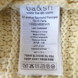 Ba&Sh Gaspard Crochet Knit Cardigan Baby Yellow Cotton-Blend Size Small