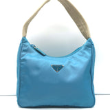 Prada Tessuto Nylon Mini Hobo Blue Shoulder Bag