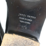 Jenni Kayne Chelsea Boots Black Leather Size 37.5 Flat Ankle Boots