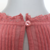 Doen Nerine Embroidered Mini Dress Mirage Pink Cotton-Voile Size Extra Small